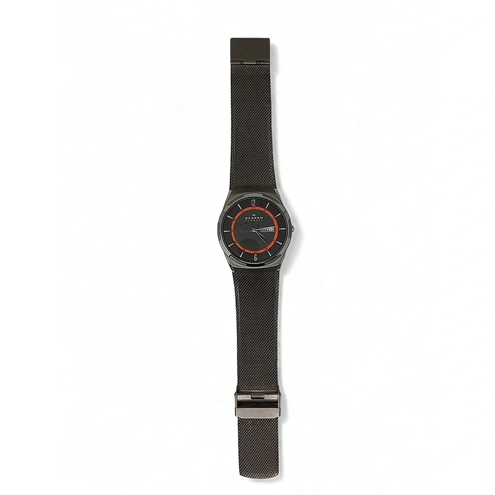 Minimalist Modern Skagen Melbye Titanium Mesh Strap Watch 40mm Dress Accessory